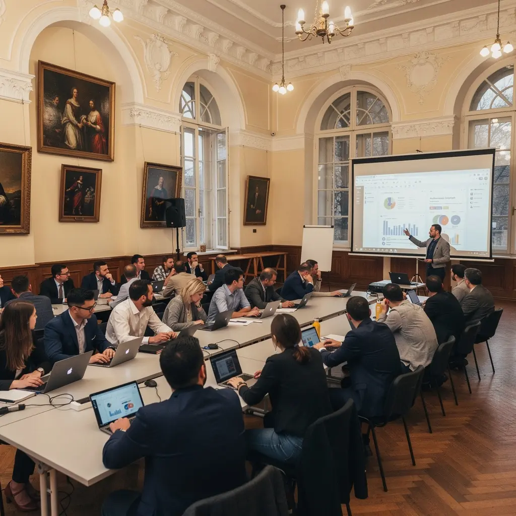 Professional team collaboration