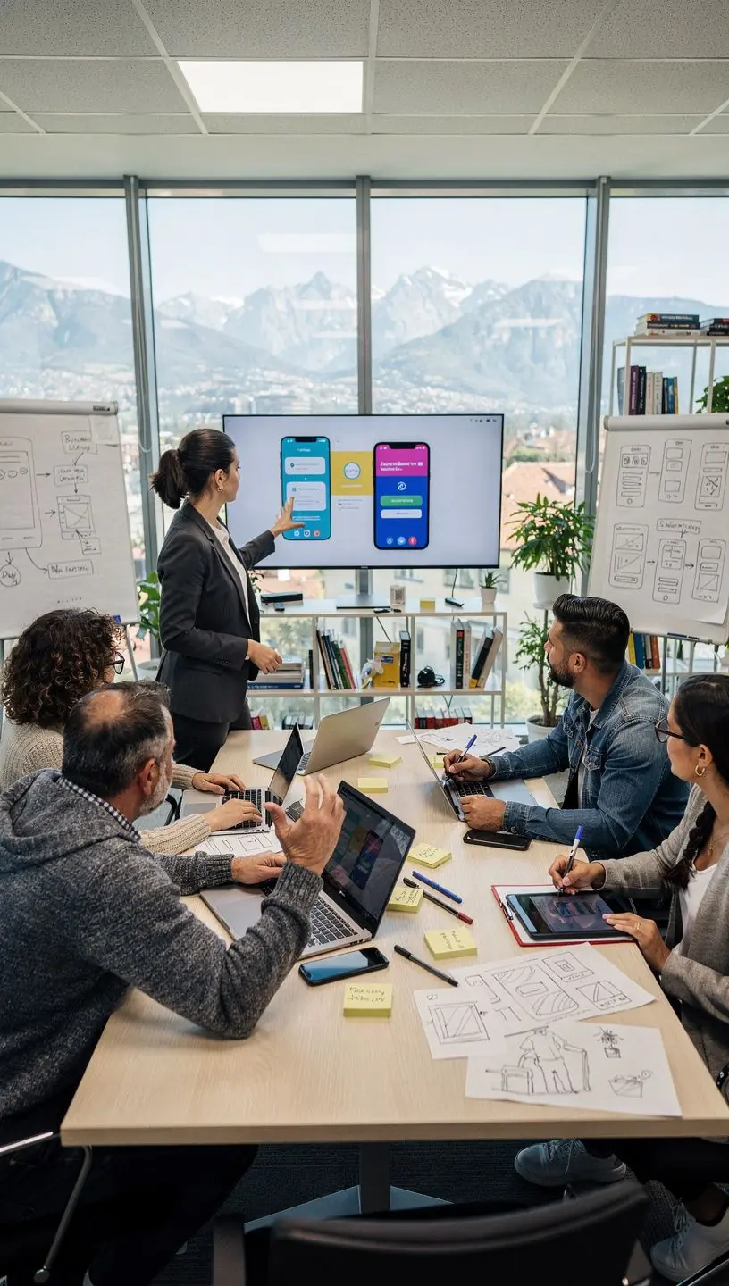 Professional business solutions illustration